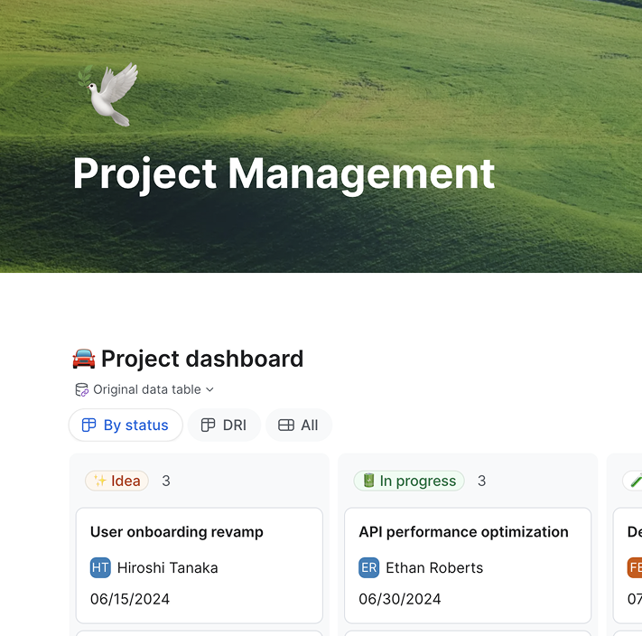 Project Management Template